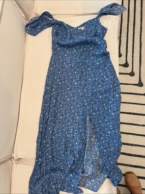 Reformation Blue Floral Maxi Dress